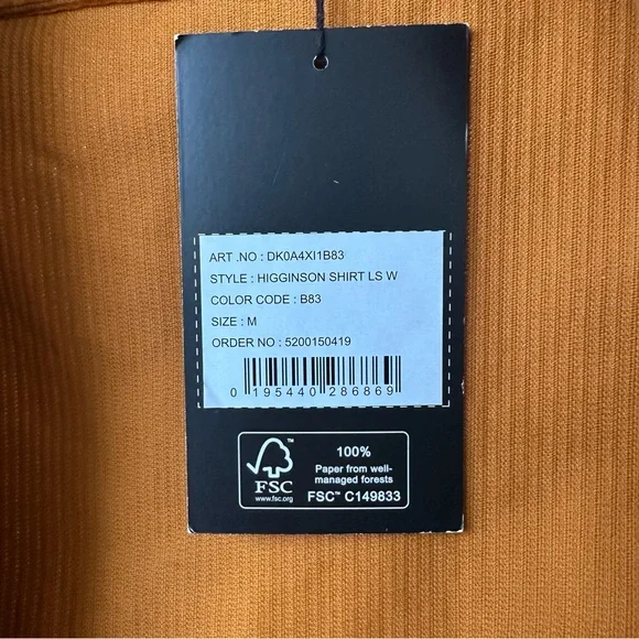 Dickie's Higginson Jacket in Burnt Orange Rust Chorduroy - Picture 14 of 15